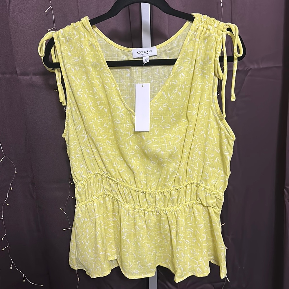 Gilli Yellow Floral Top
